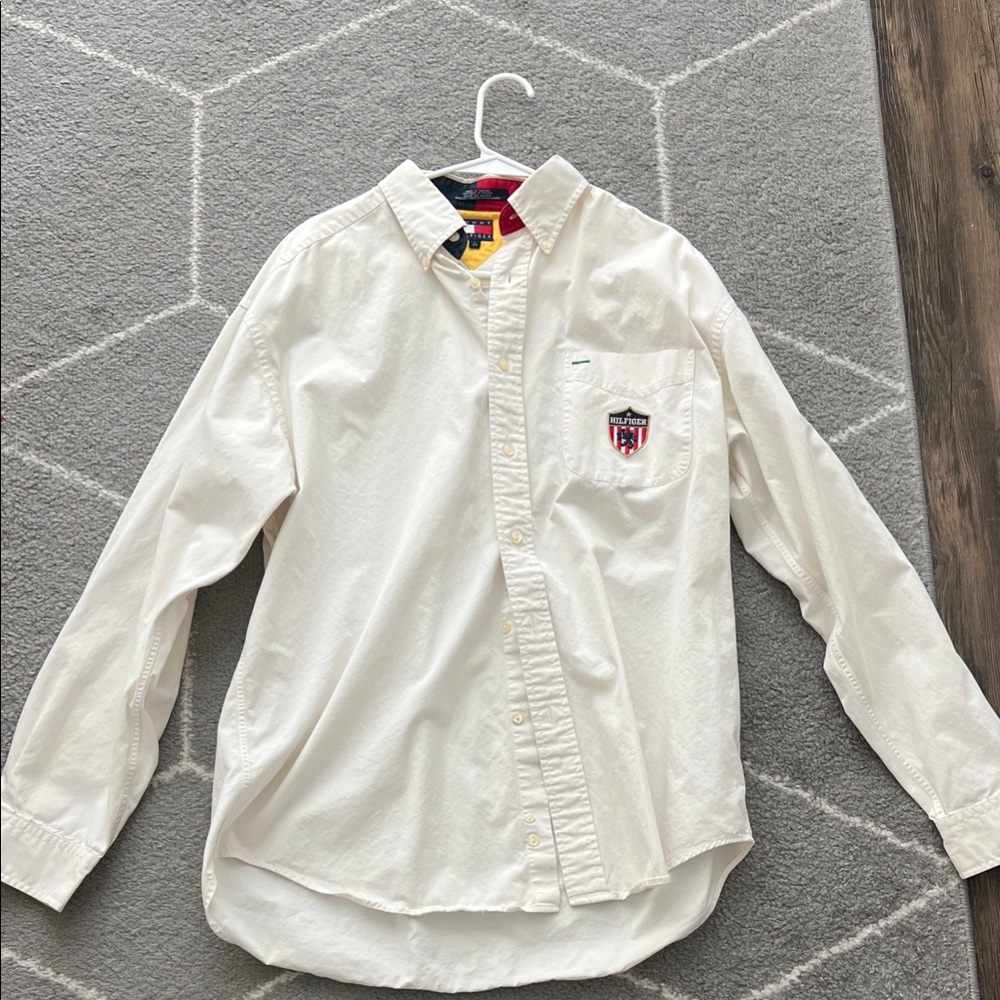 Tommy Hilfiger Cream Button Down Shirt